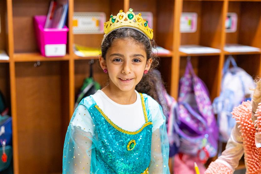 Students dress up in alphabet-themed costumes
